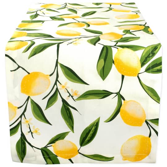 Design Imports Lemon Bliss Print Runner, One Size, Multiple Colors
